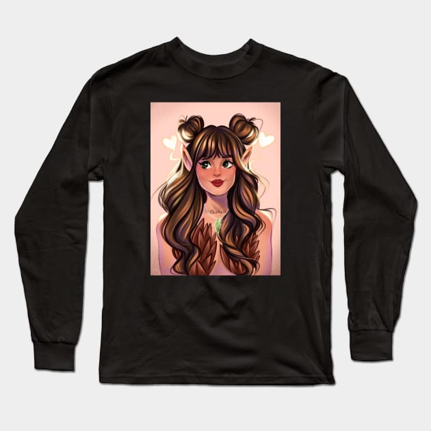 Heart hair Long Sleeve T-Shirt by didlestown